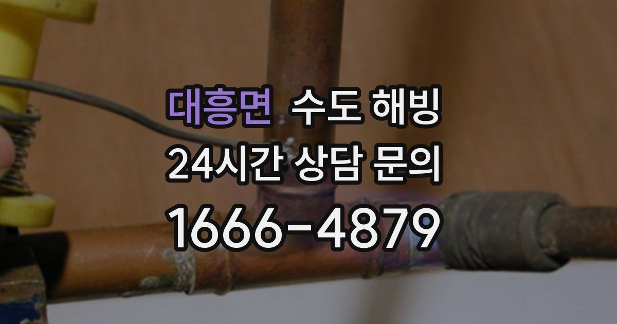 대흥면 수도 해빙