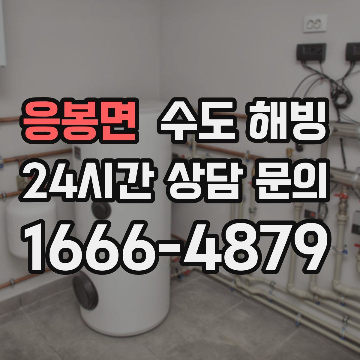 응봉면 수도 해빙