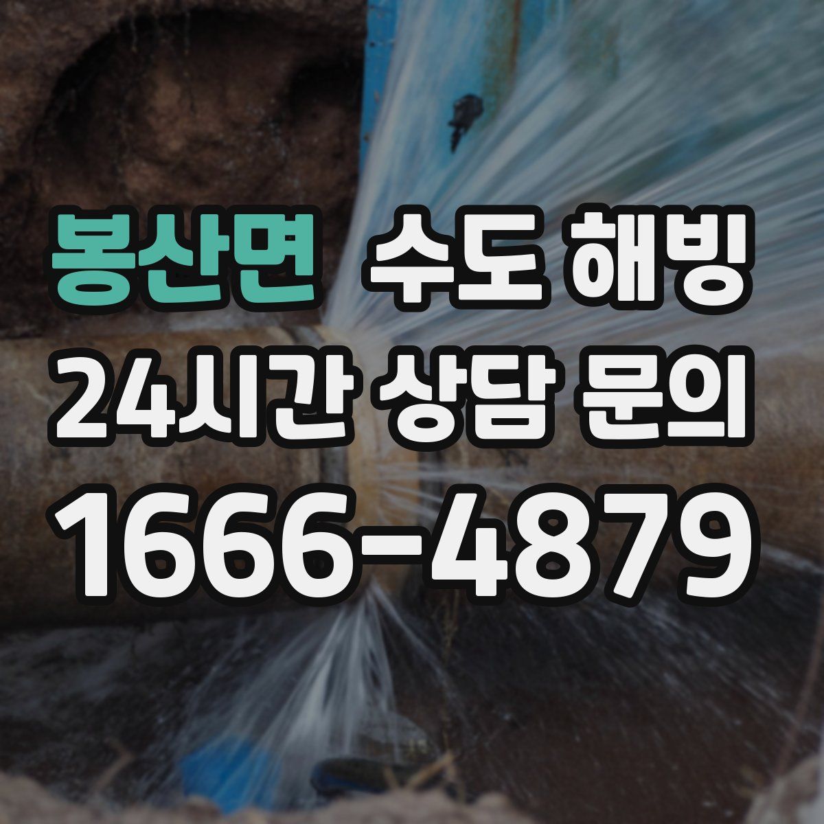 봉산면 수도 해빙