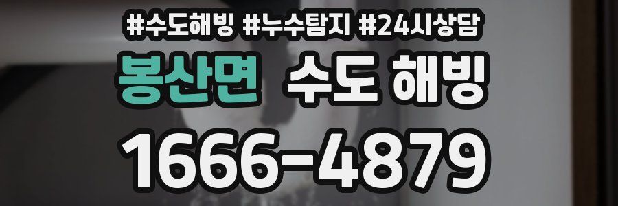 봉산면 수도 해빙