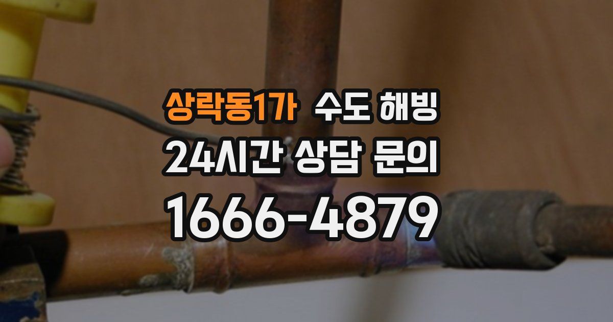 상락동1가 수도 해빙