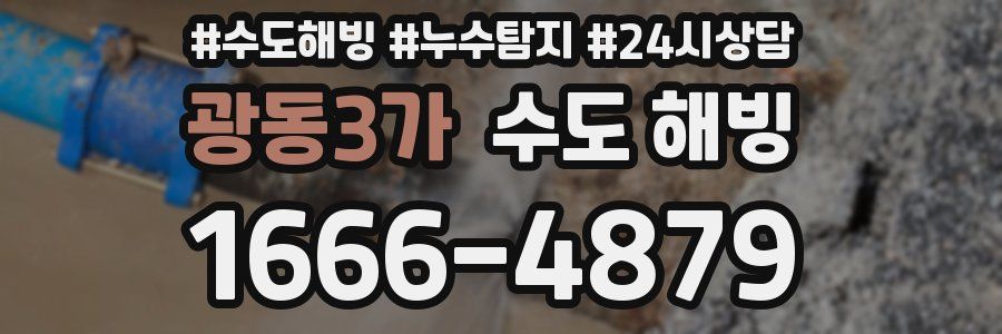 광동3가 수도 해빙