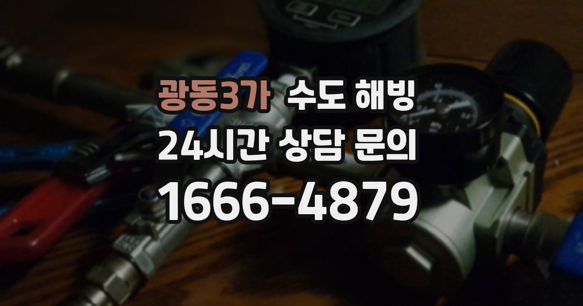 광동3가 수도 해빙