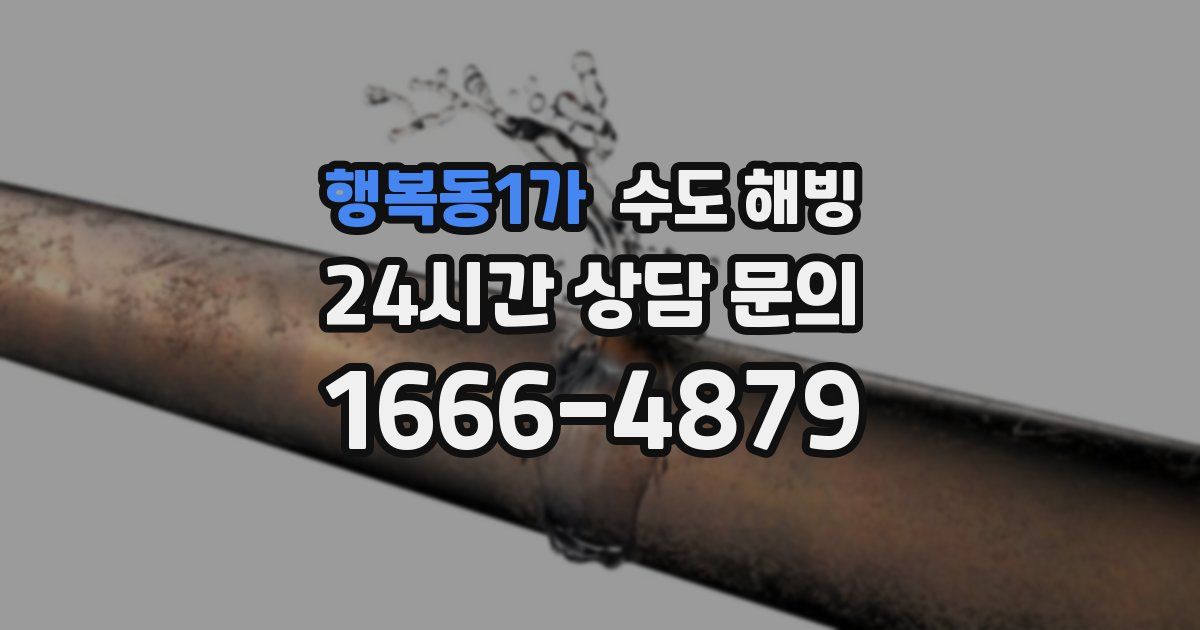 행복동1가 수도 해빙