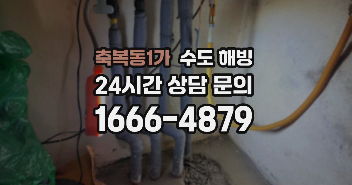축복동1가 수도 해빙