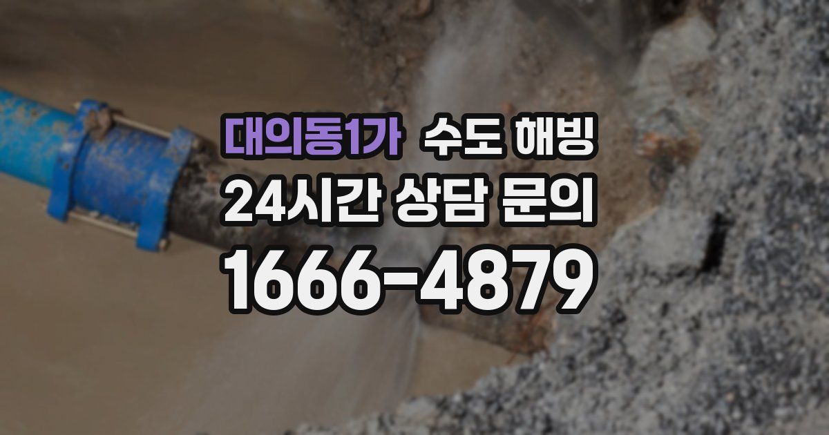 대의동1가 수도 해빙