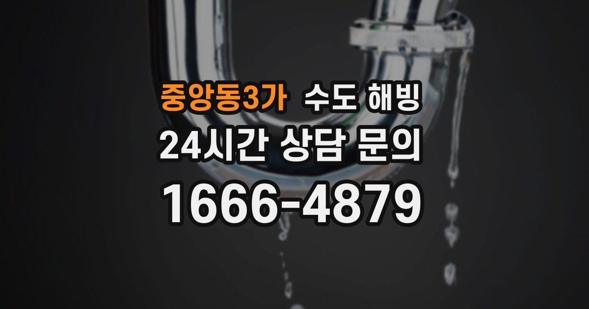 중앙동3가 수도 해빙