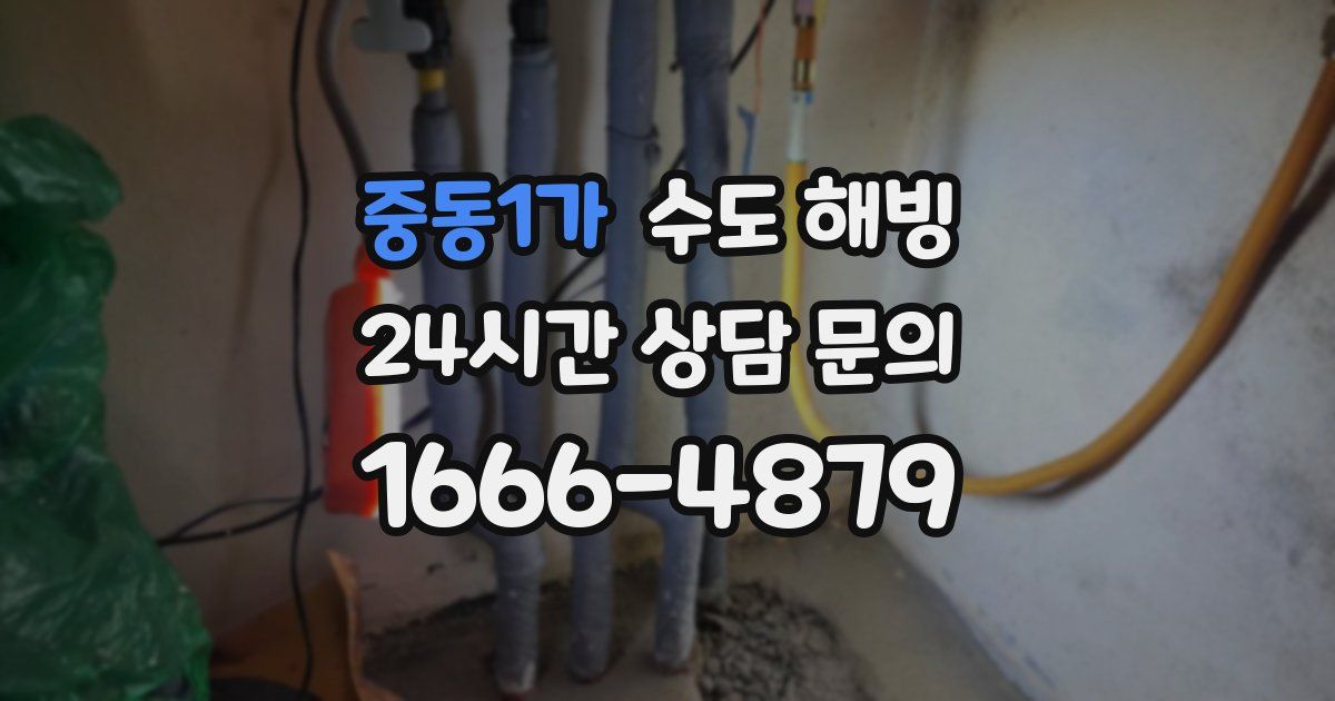 중동1가 수도 해빙