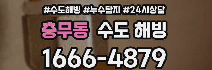 충무동 수도 해빙