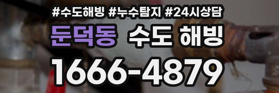 둔덕동 수도 해빙