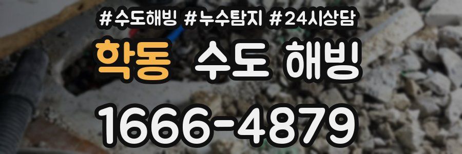 학동 수도 해빙