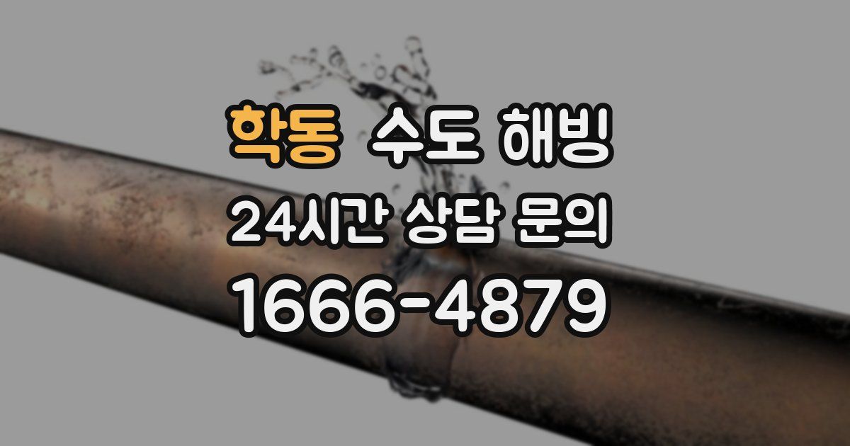 학동 수도 해빙