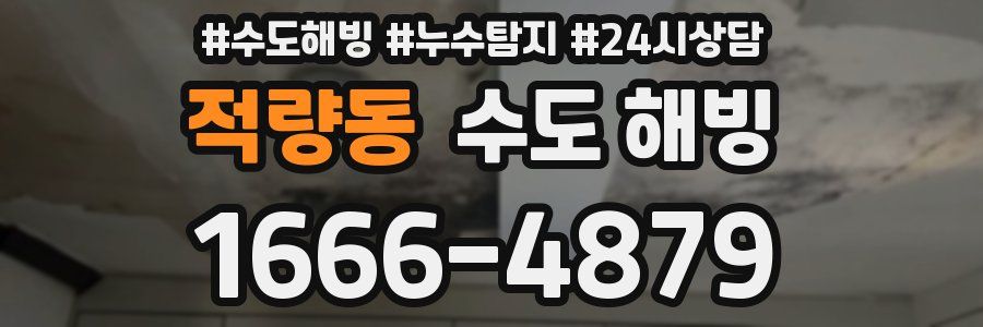 적량동 수도 해빙