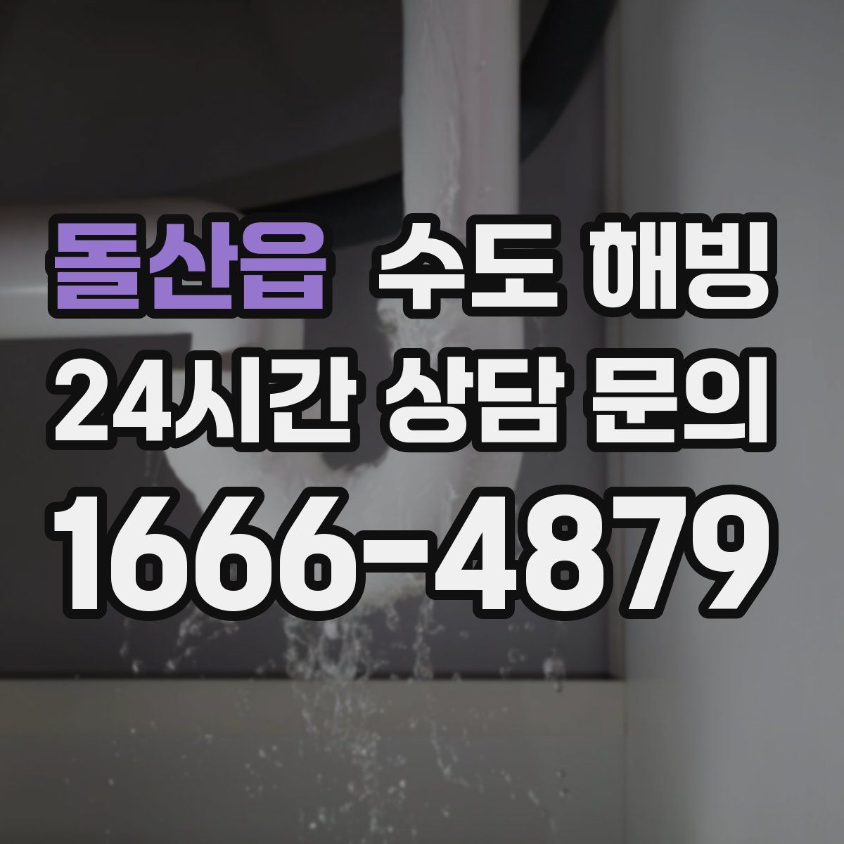 돌산읍 수도 해빙