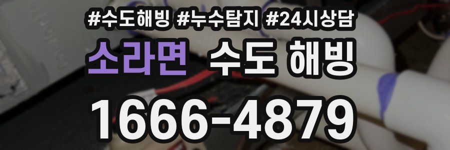 소라면 수도 해빙