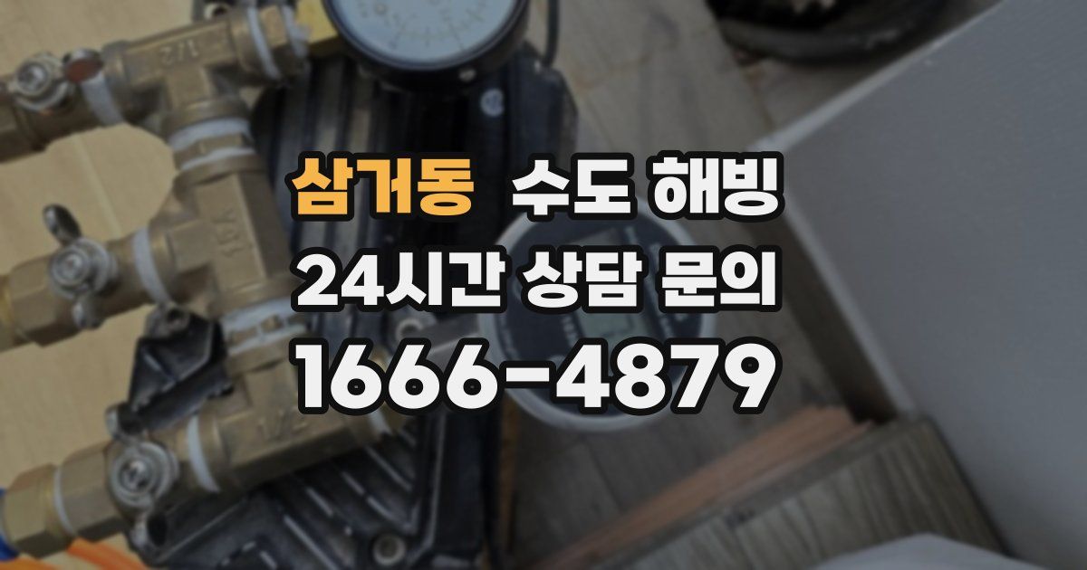 삼거동 수도 해빙