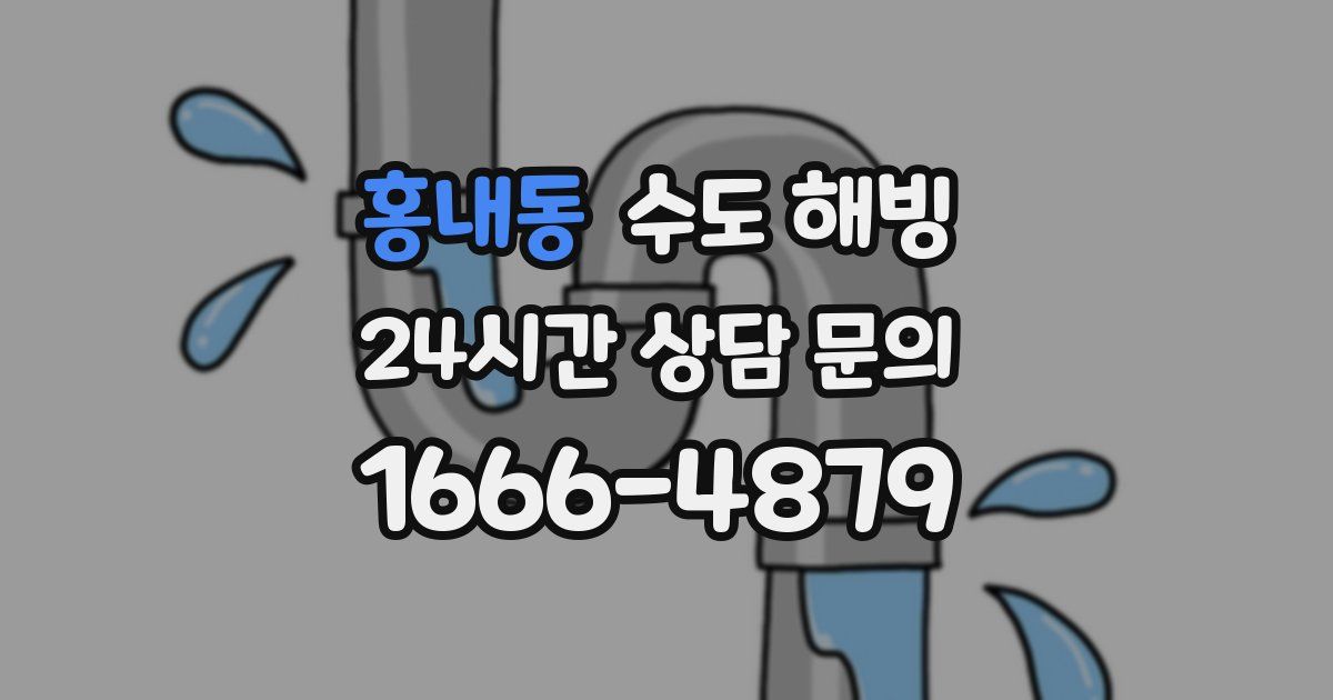 홍내동 수도 해빙