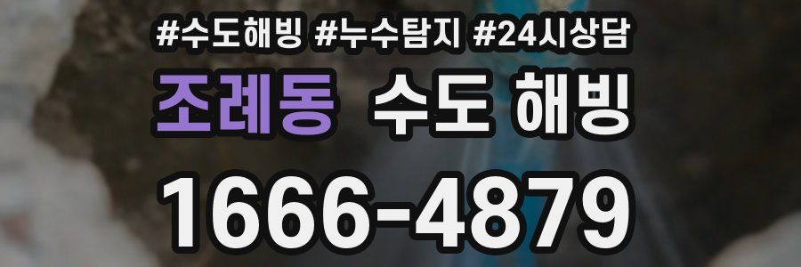 조례동 수도 해빙