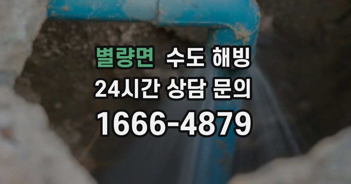 별량면 수도 해빙