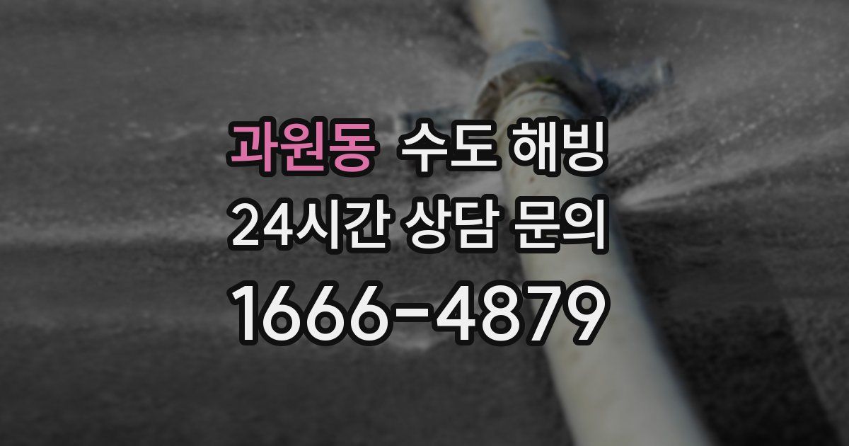 과원동 수도 해빙