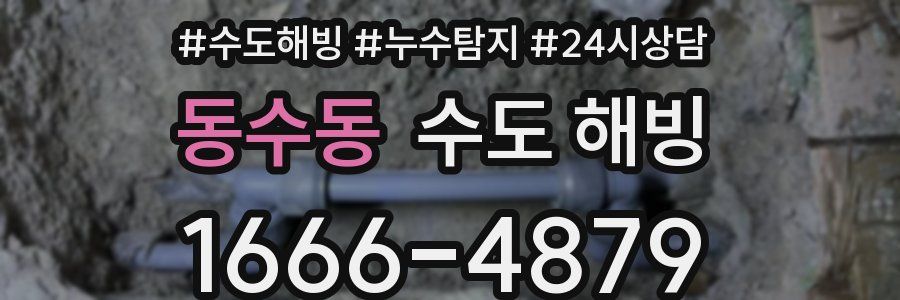 동수동 수도 해빙
