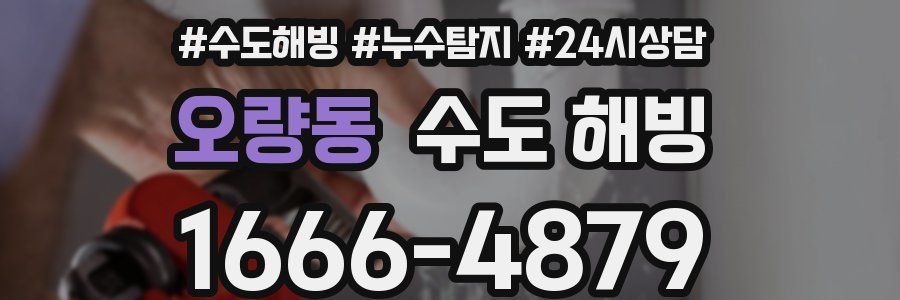 오량동 수도 해빙