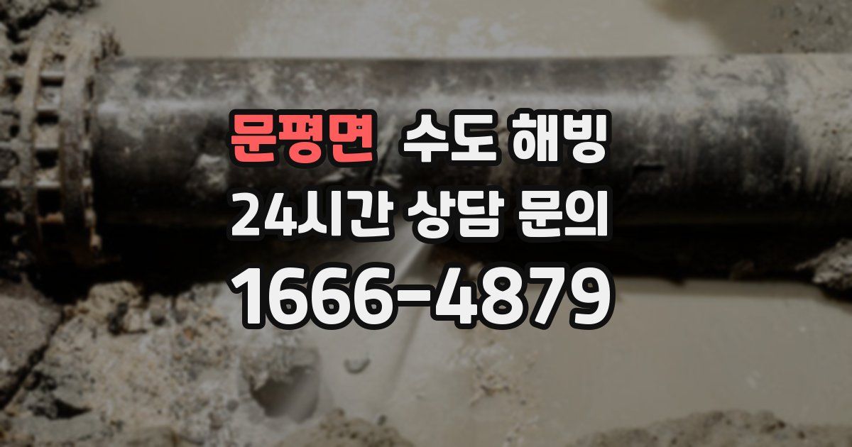 문평면 수도 해빙