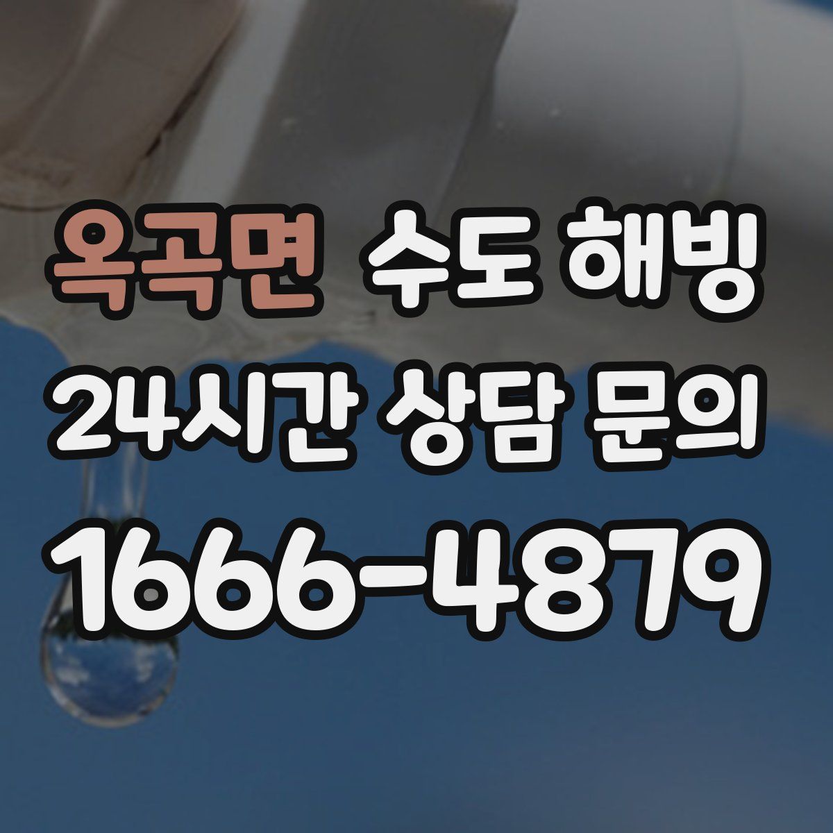 옥곡면 수도 해빙