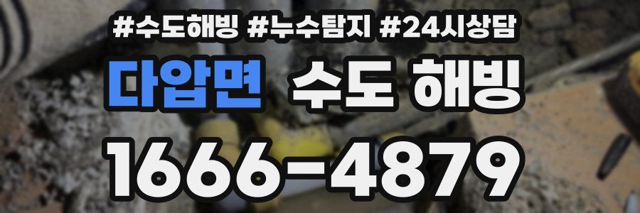 다압면 수도 해빙