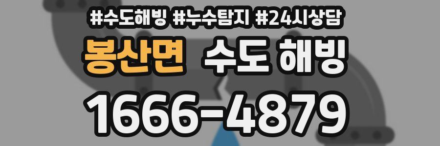 봉산면 수도 해빙