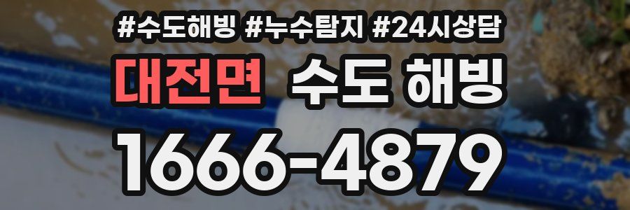 대전면 수도 해빙