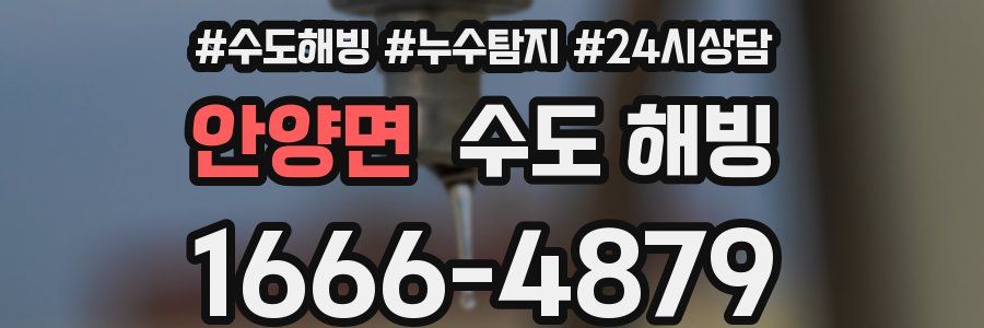 안양면 수도 해빙