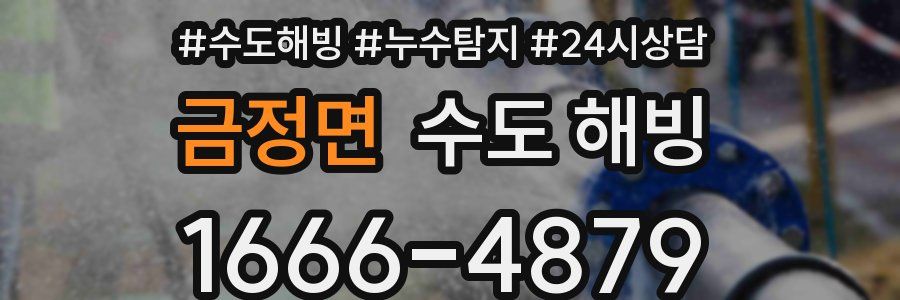 금정면 수도 해빙
