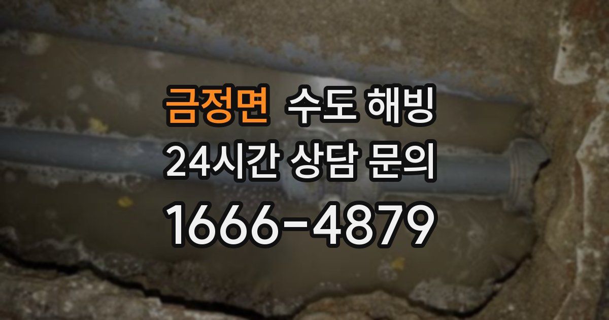 금정면 수도 해빙