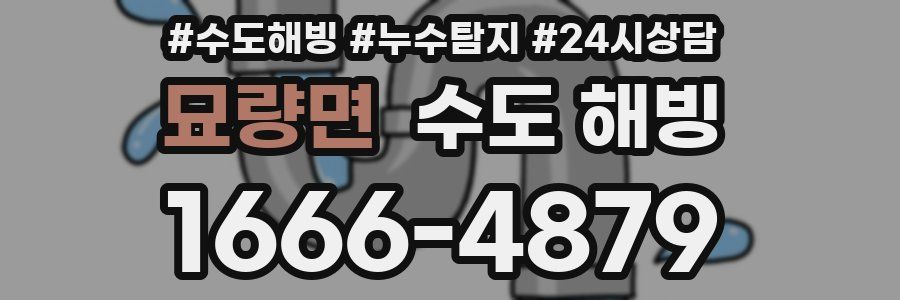 묘량면 수도 해빙