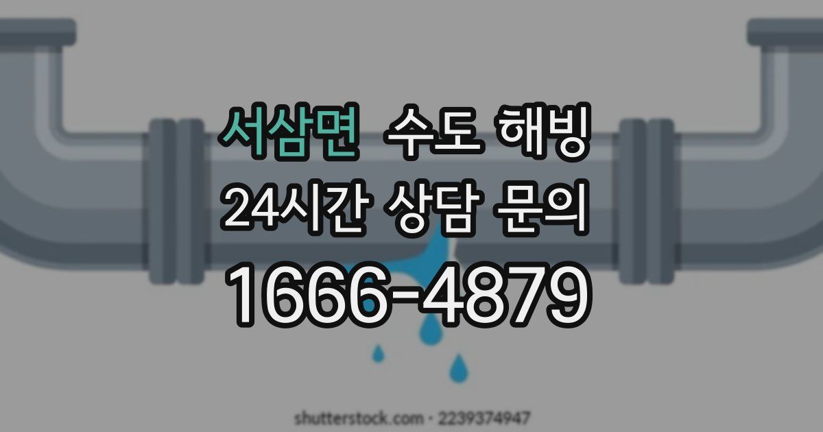 서삼면 수도 해빙