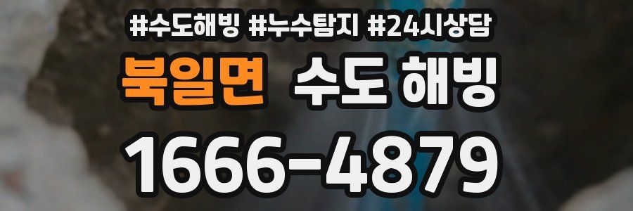 북일면 수도 해빙