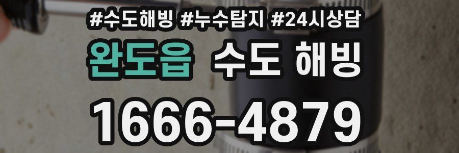 완도읍 수도 해빙