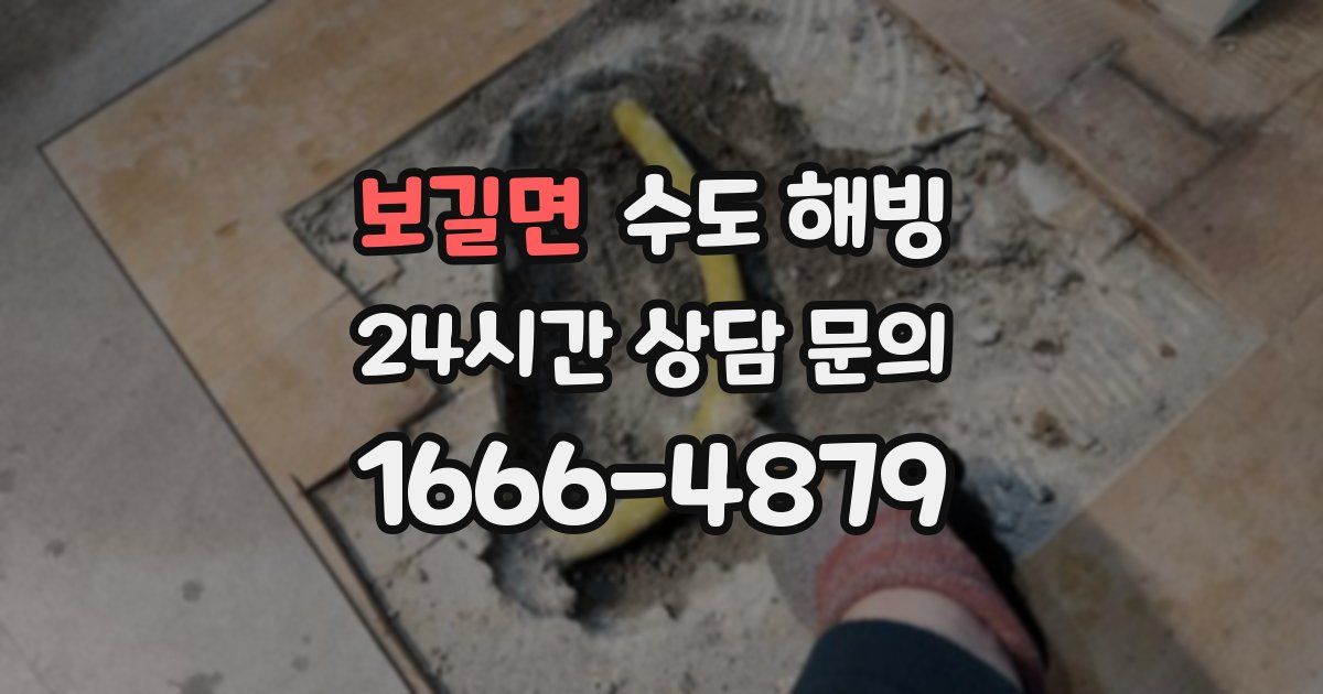 보길면 수도 해빙