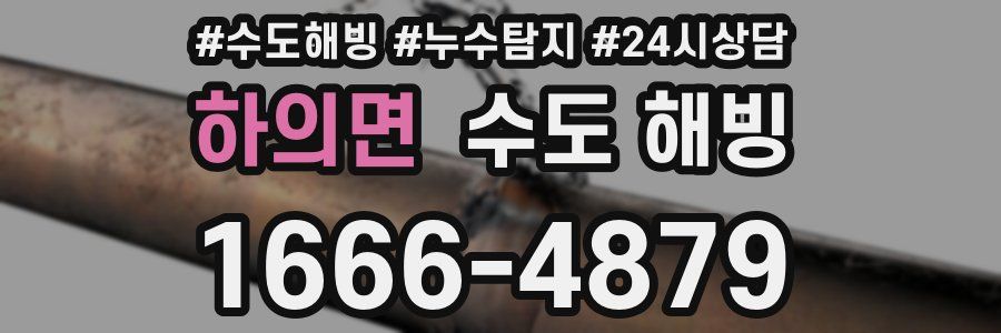 하의면 수도 해빙