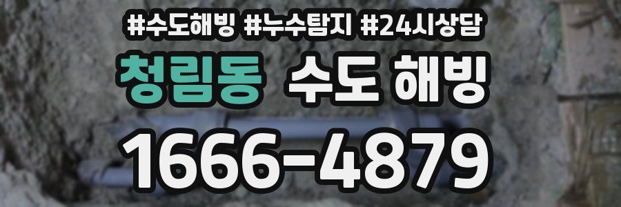 청림동 수도 해빙