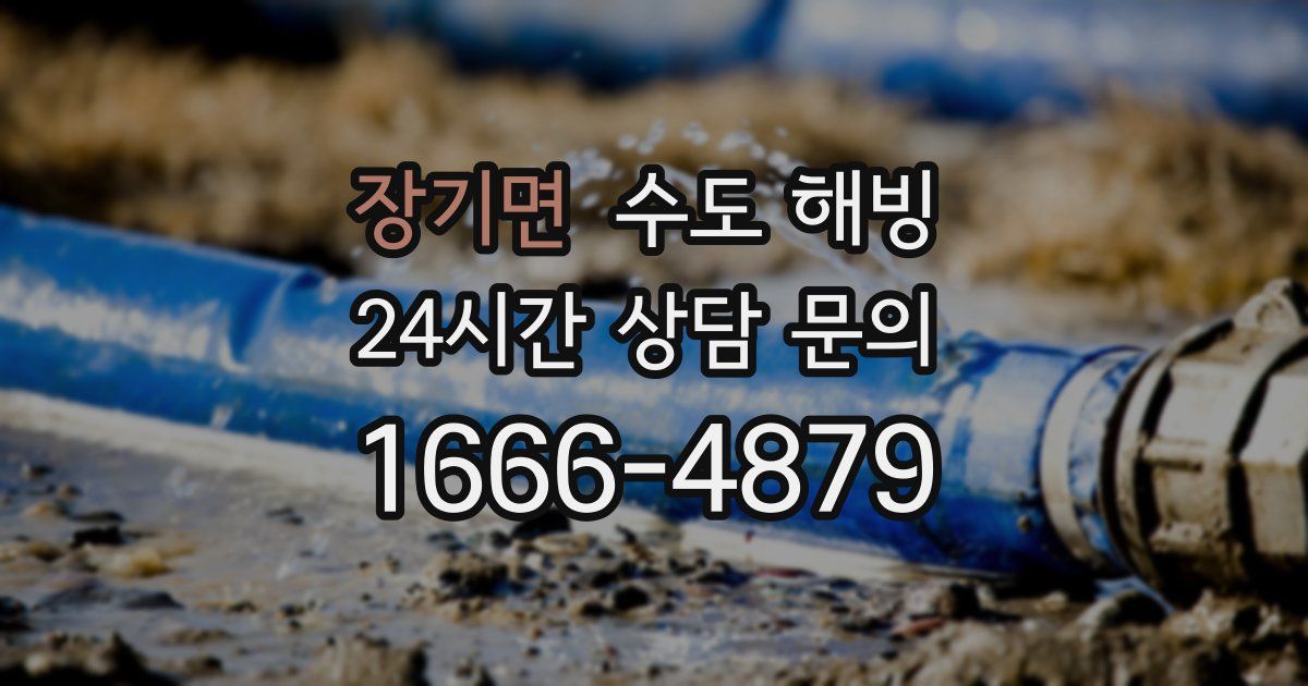 장기면 수도 해빙