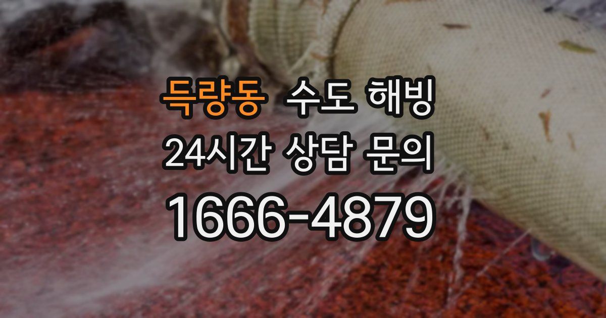 득량동 수도 해빙