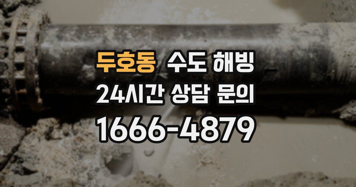 두호동 수도 해빙