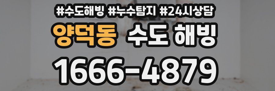 양덕동 수도 해빙