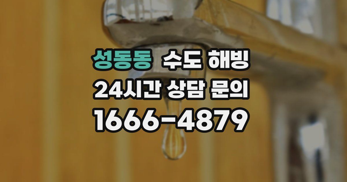 성동동 수도 해빙