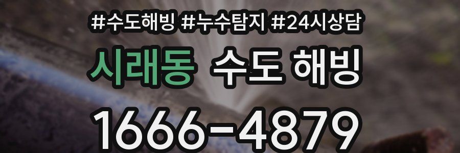 시래동 수도 해빙