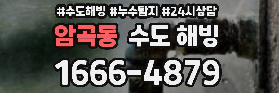 암곡동 수도 해빙