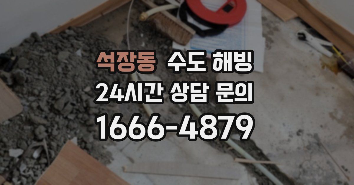 석장동 수도 해빙