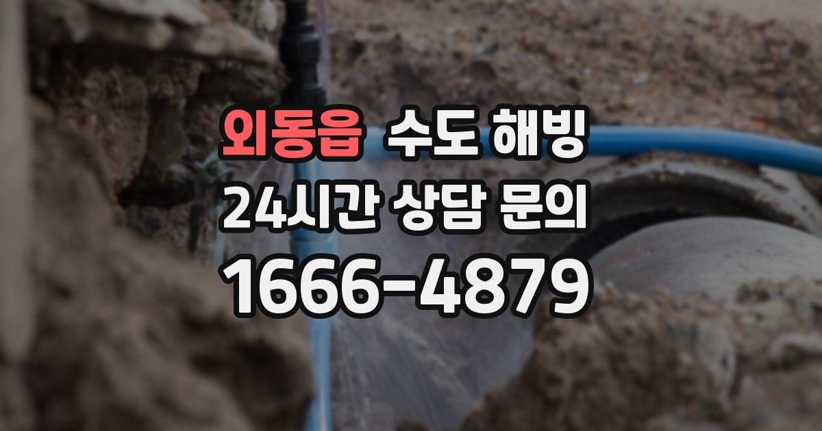 외동읍 수도 해빙